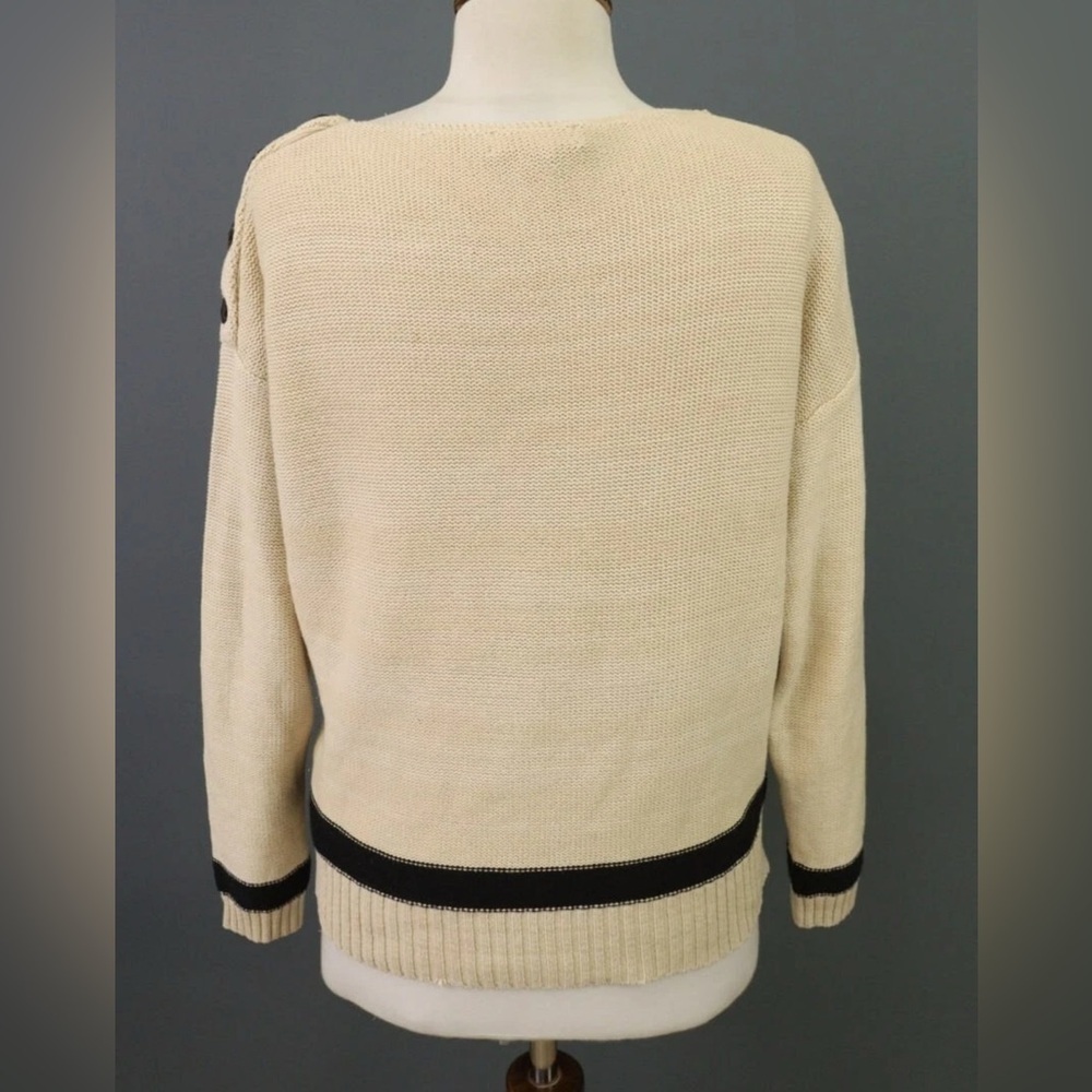 Ralph Lauren Jeans Company Ralph Lauren Beige Aztec Knit Sweater Size S - Picture 7 of 12
